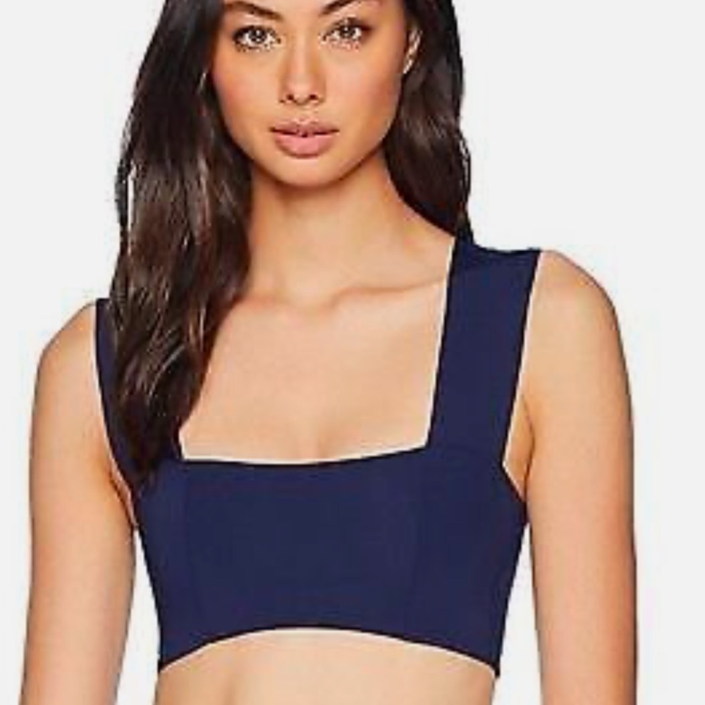 L Space Women's Parker Bikini Top, Blue large